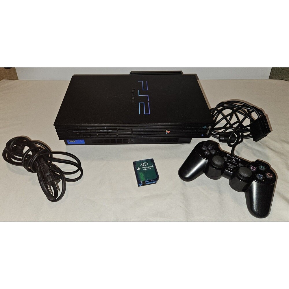 SONY PlayStation 2 Original PS2 Gaming System Bundle SCPH-39001 Console WORKS